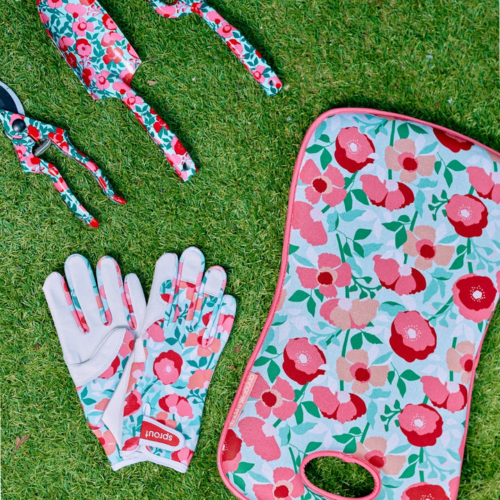 Annabel Trends Kneeling Mat Sherbet Poppies Lifestyle | Merchants Homewares