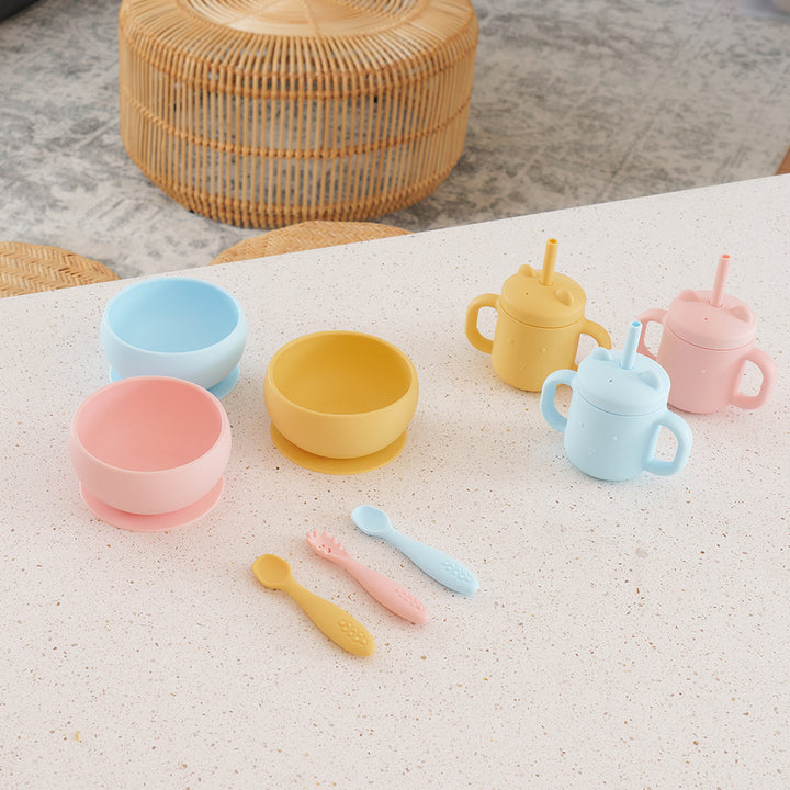 Annabel Trends Mini Sippi Bear with Handles Iced Blue Lifestyle | Merchants Homewares