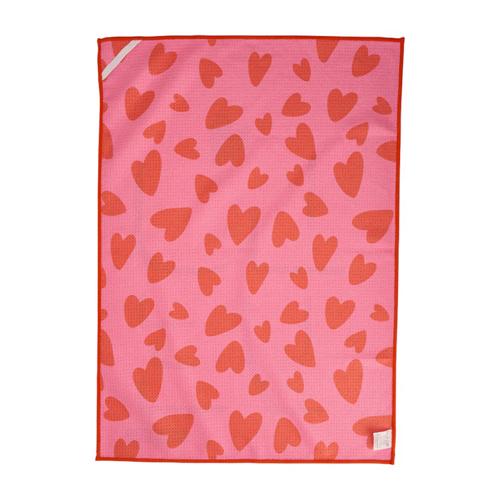 Annabel Trends Microfibre Waffle Tea Towel Love Back | Merchants Homewares