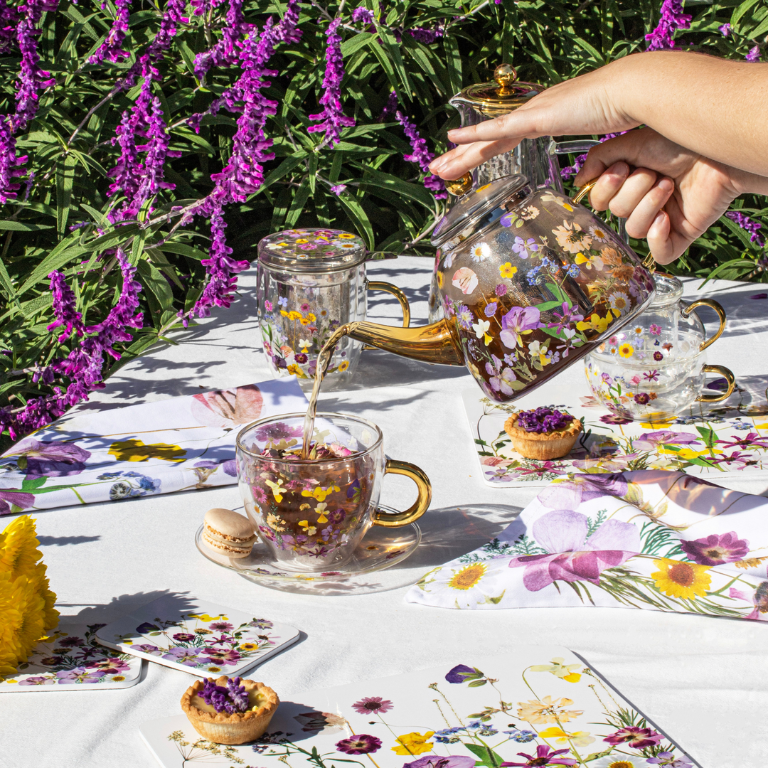 Ashdene Pressed Flowers Coasters Lifestyle | Merchants Homewares