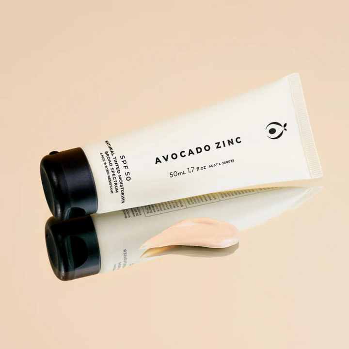 Avocado Zinc SPF 50 Natural Tinted Moisturiser Light Lifestyle | Merchants Homewares