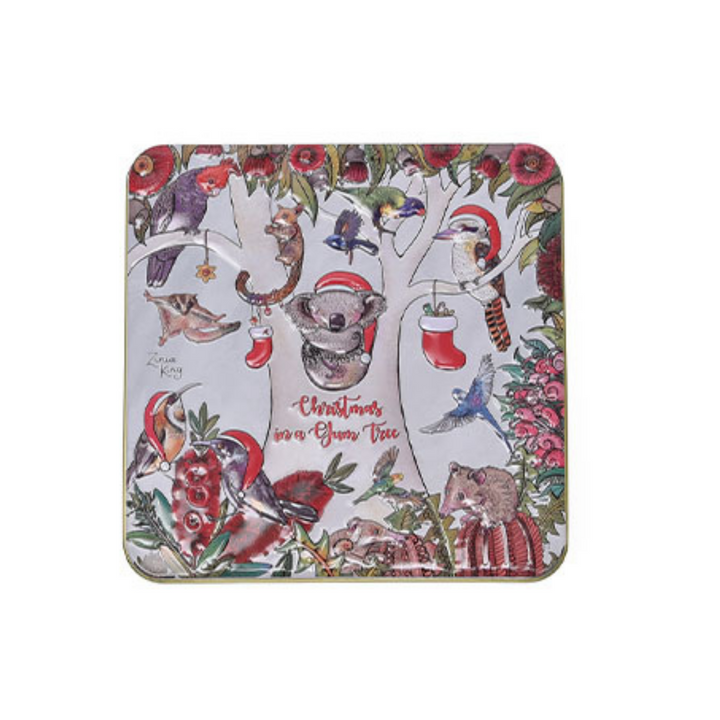 Banksia Red Christmas in a Gum Tree Tin Merchant Homewares