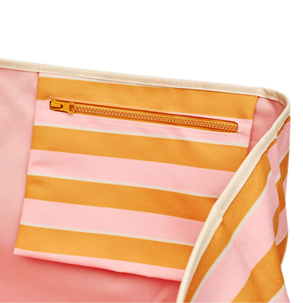 Base Supply Beach Base Pink/Mustard Stripe Inner Pocket | Merchants Homewares