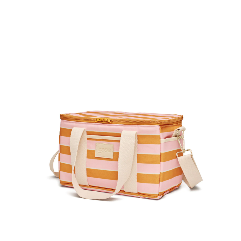 Base Supply Midi Cool Base Pink/Mustard Stripe Side View | Merchants Homewares