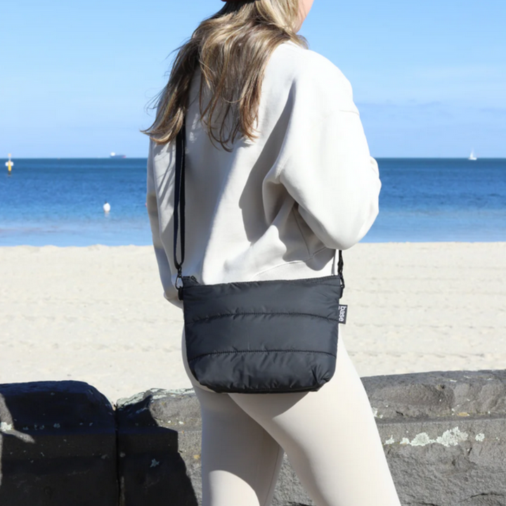 Base Supply Stash Base Crossbody Black Lifestyle | Merchants Homewares