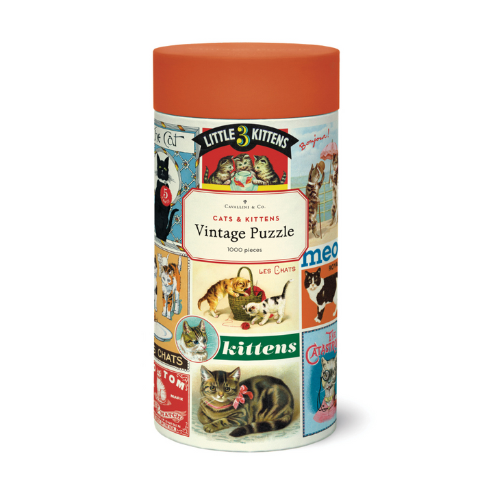 Bobangles Cavallini Cats & Kittens Puzzle 1000pc | Merchants Homewares