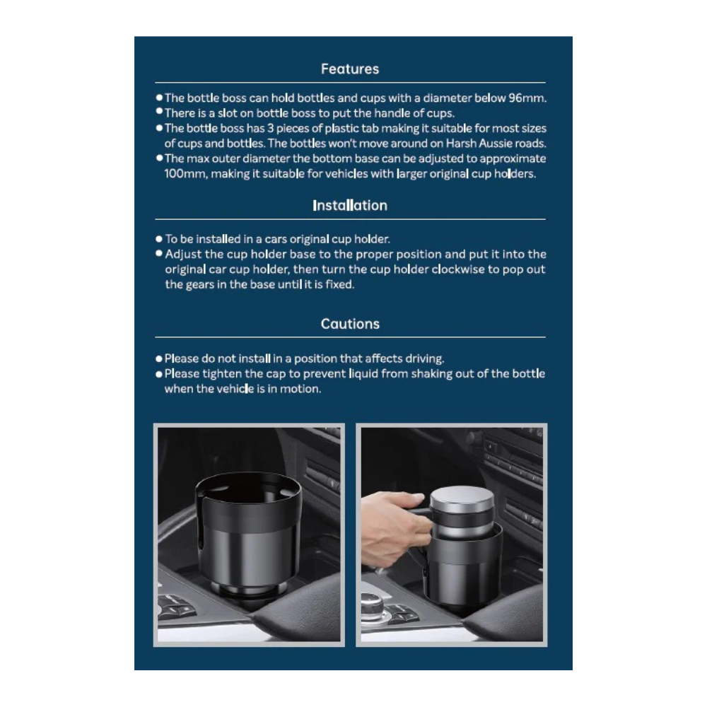 Bottle Boss Cup Holder Information | Merchants Homewares