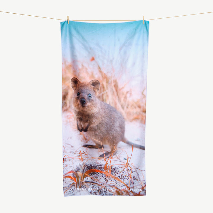 Destination Label Destination Towels Quokka Smile Open | Merchants Homewares