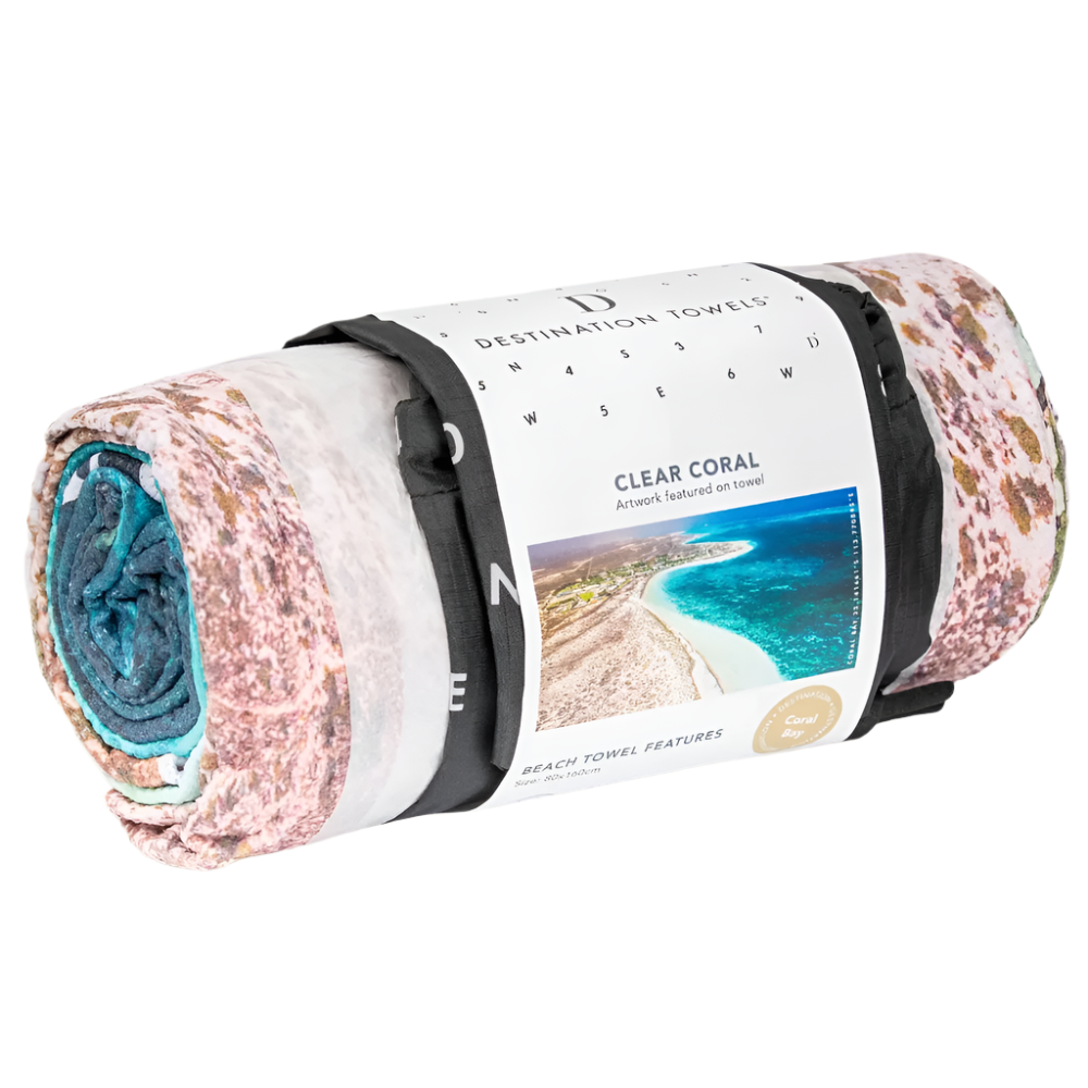 Destination Label Destination Towels Clear Coral | Merchants Homewares