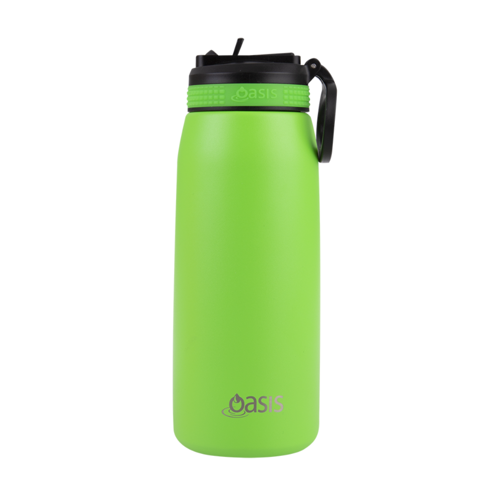Oasis | Insulated Sports Bottle With Sipper 780ml | Neon Green