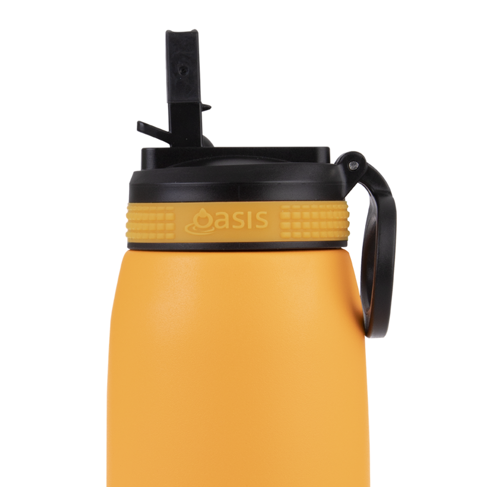 Donaldson Enterprises Oasis Insulated Sports Bottle With Sipper 780ml Neon Orange Sipper | Merchants Homewares