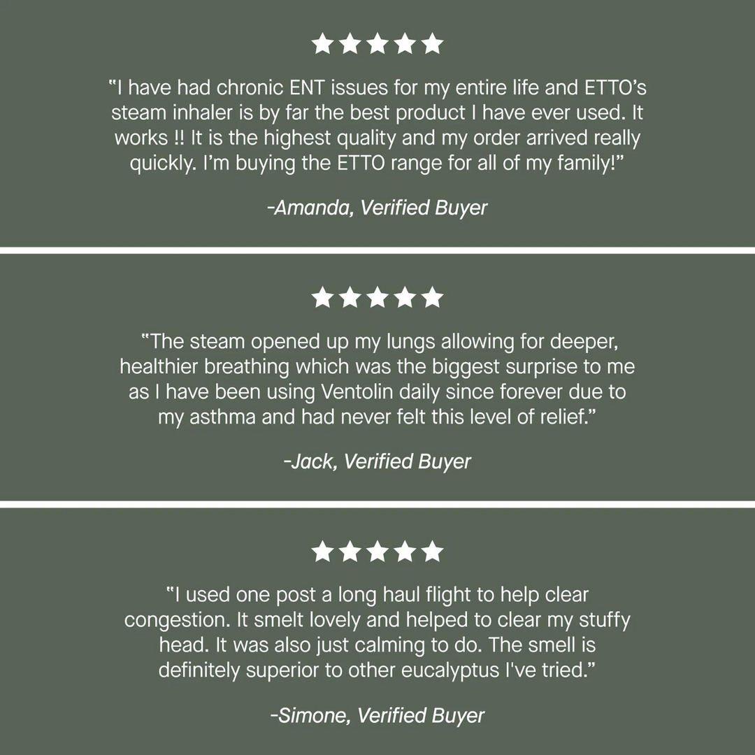 Etto Forest Lung Steam Inhalers Reviews | Merchants Homewares