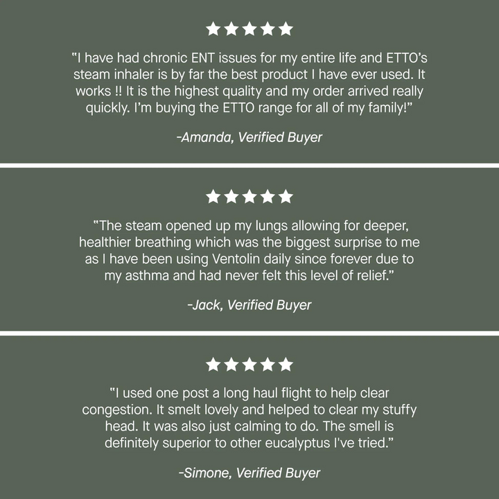 Etto Forest Lung Steam Inhalers Reviews | Merchants Homewares