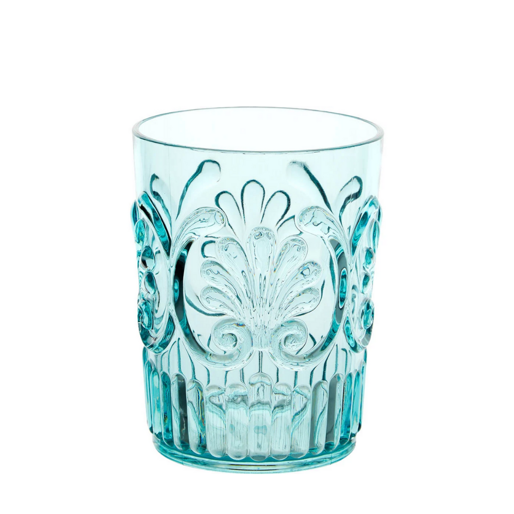 Flair Acrylic Tumbler Scallops Aqua | Merchants Homewares