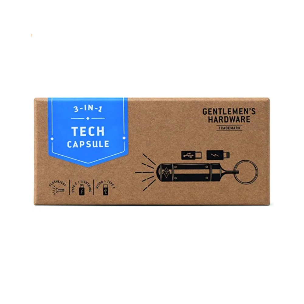 Gentlemen's Hardware 3 in 1 Tech Capsule Packaged | Merchants Homewares