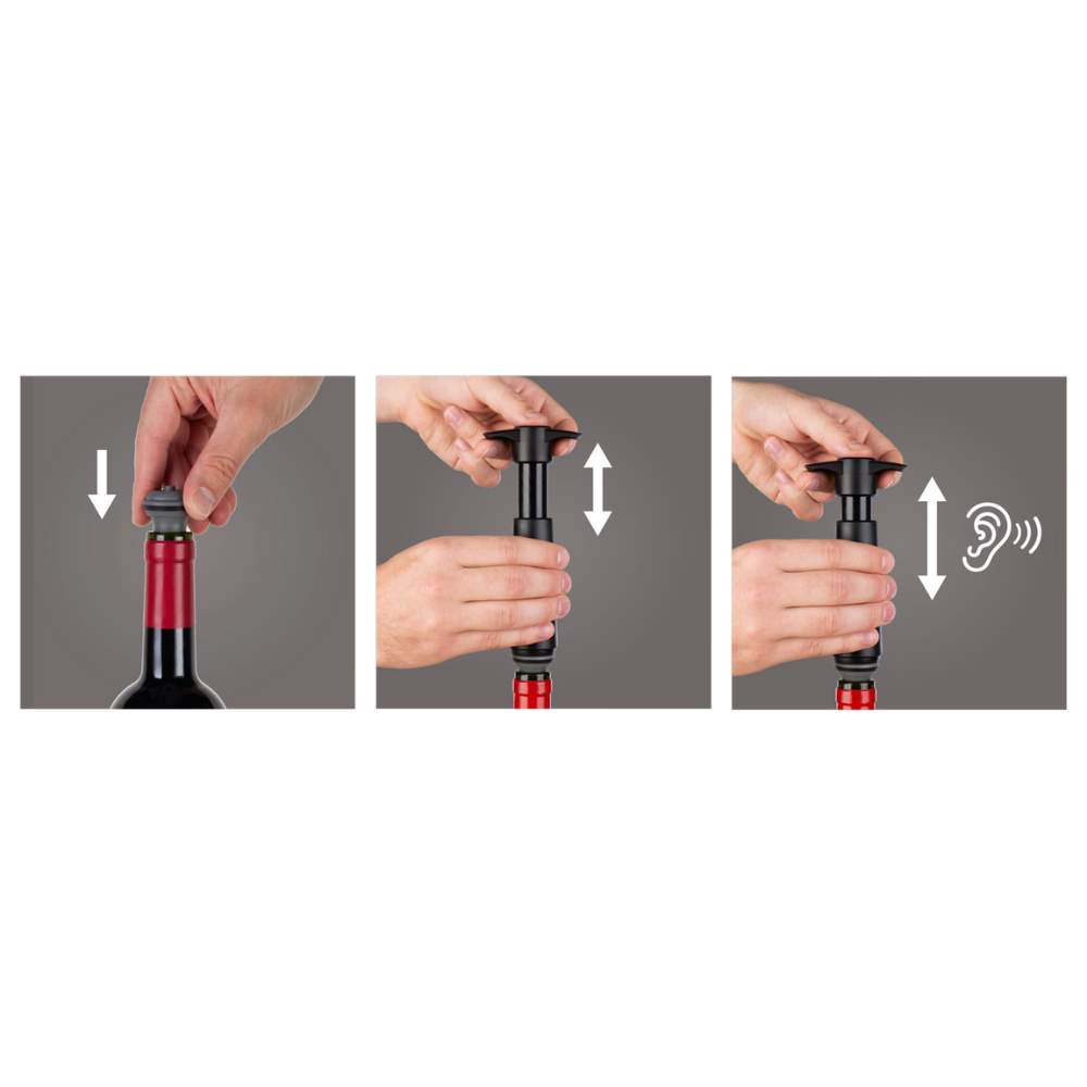 Hale Imports Vacu Vin Wine Saver Black Lifestyle | Merchants Homewares