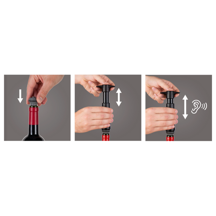 Hale Imports Vacu Vin Wine Saver Black Lifestyle | Merchants Homewares