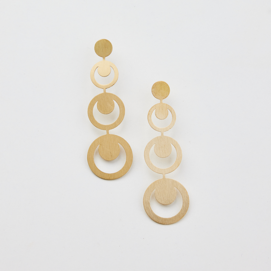 Holiday Arc Long Earrings Gold | Merchants Homewares