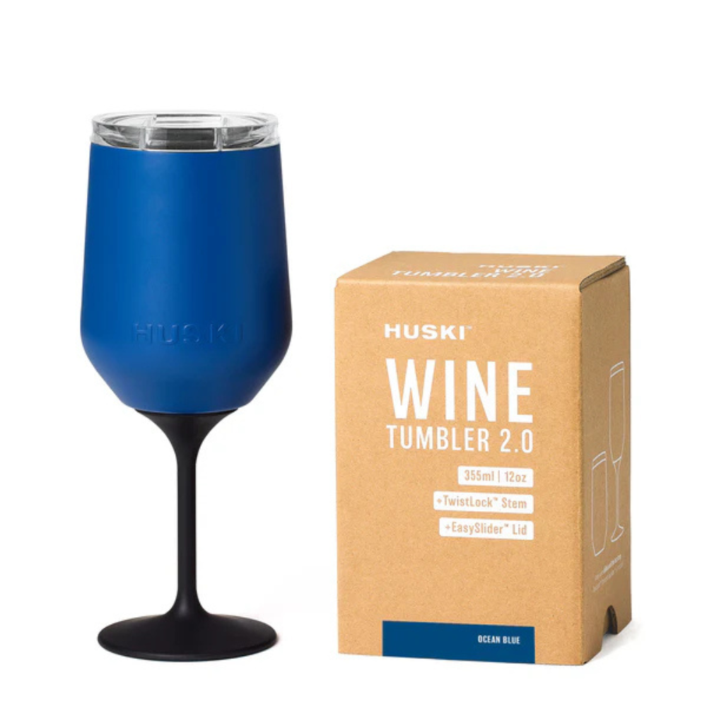 Huski Wine Tumbler 2.0 Ocean Blue | Merchants Homewares