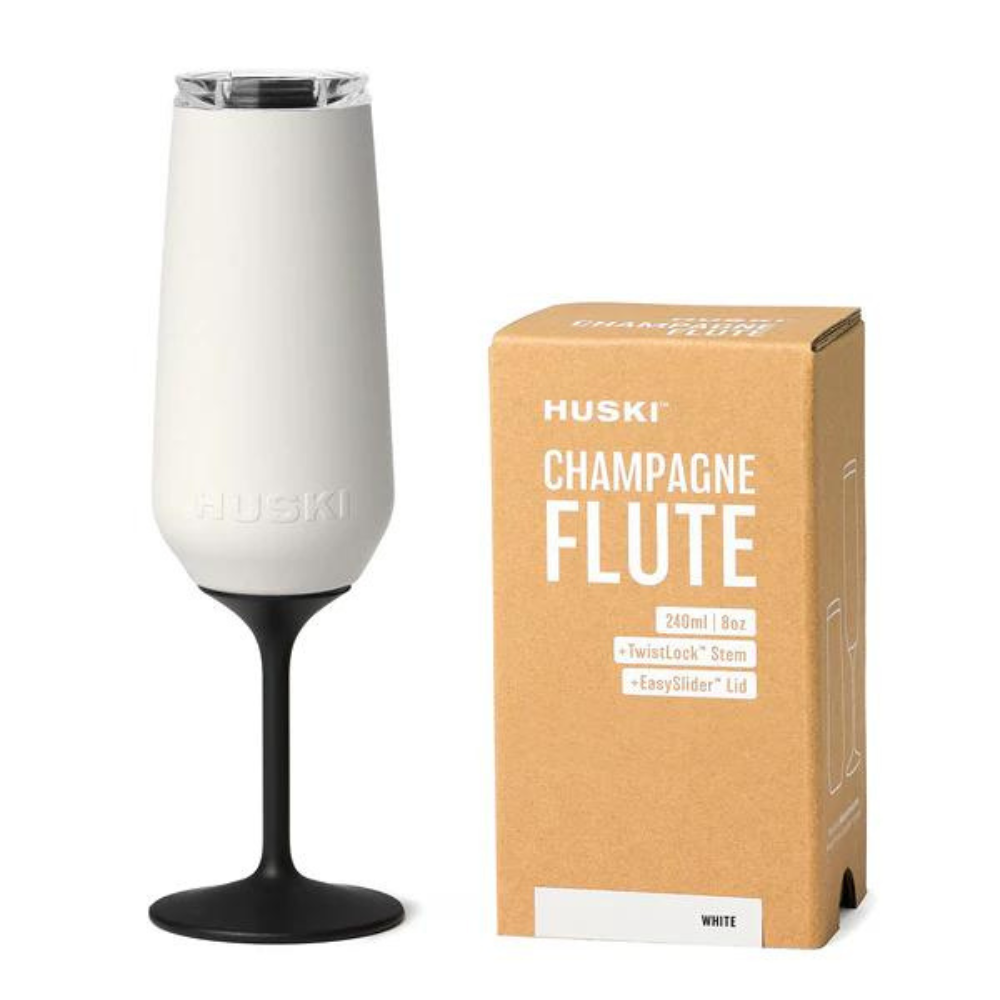 Huski Champagne Flute White | Merchants Homewares