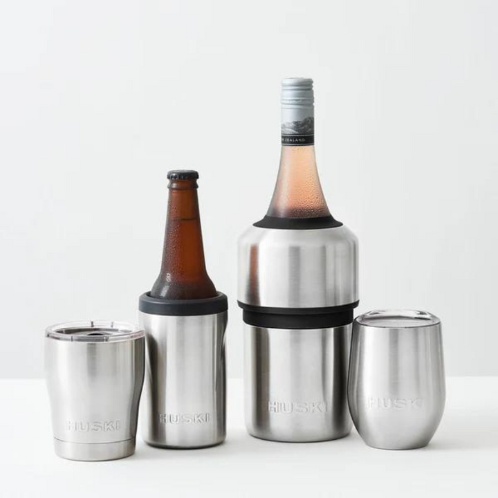 Huski Wine Cooler Brushed Stainless Lifestyle | Merchants Homewares
