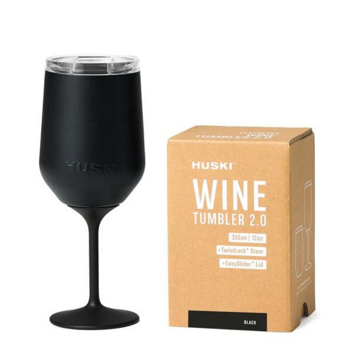 Huski Wine Tumbler 2.0 Black | Merchants Homewares