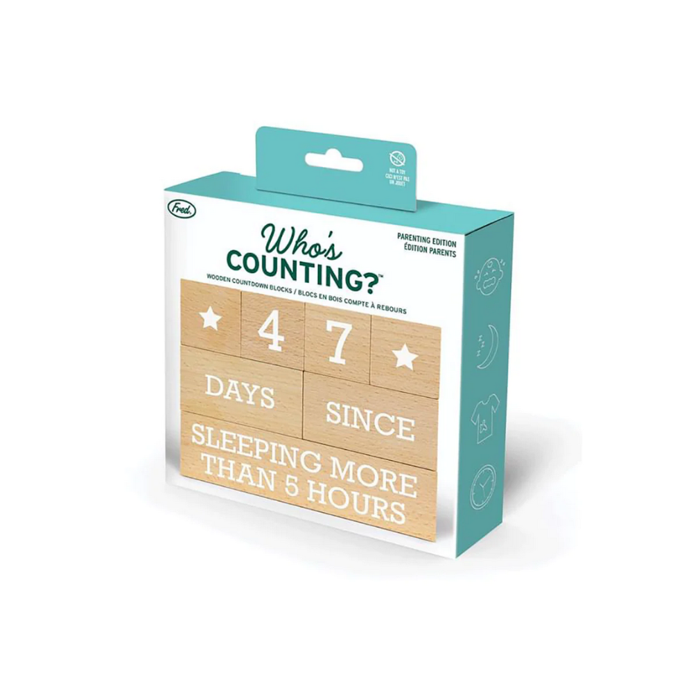 IS Albi Fred Who's Counting Parenting? Milestone Blocks Packaged | Merchants Homewares