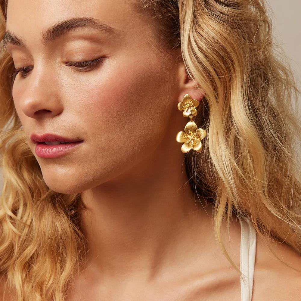 Jolie & Deen Lucette Earrings Gold Lifetyle | Merchants Homewares