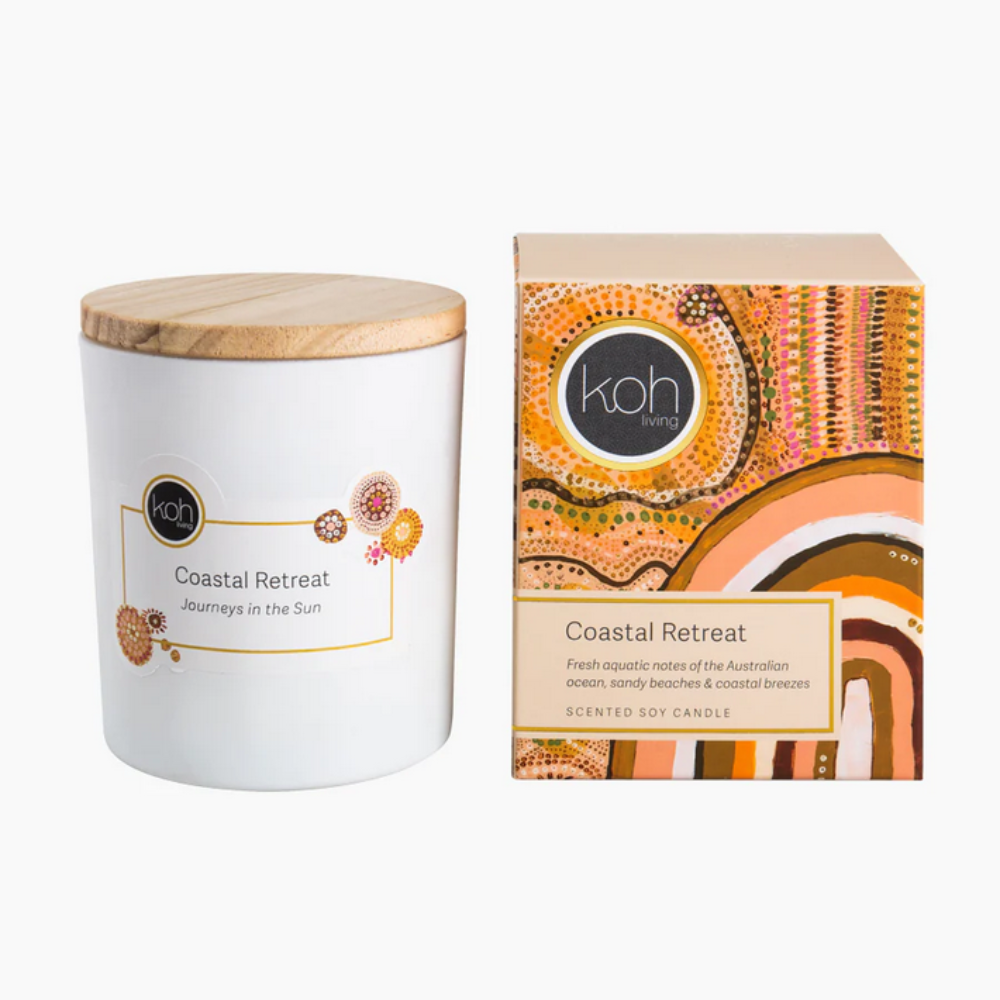 Koh Living Candle Jar Coastal Retreat with Packaging | Merchants Homewares