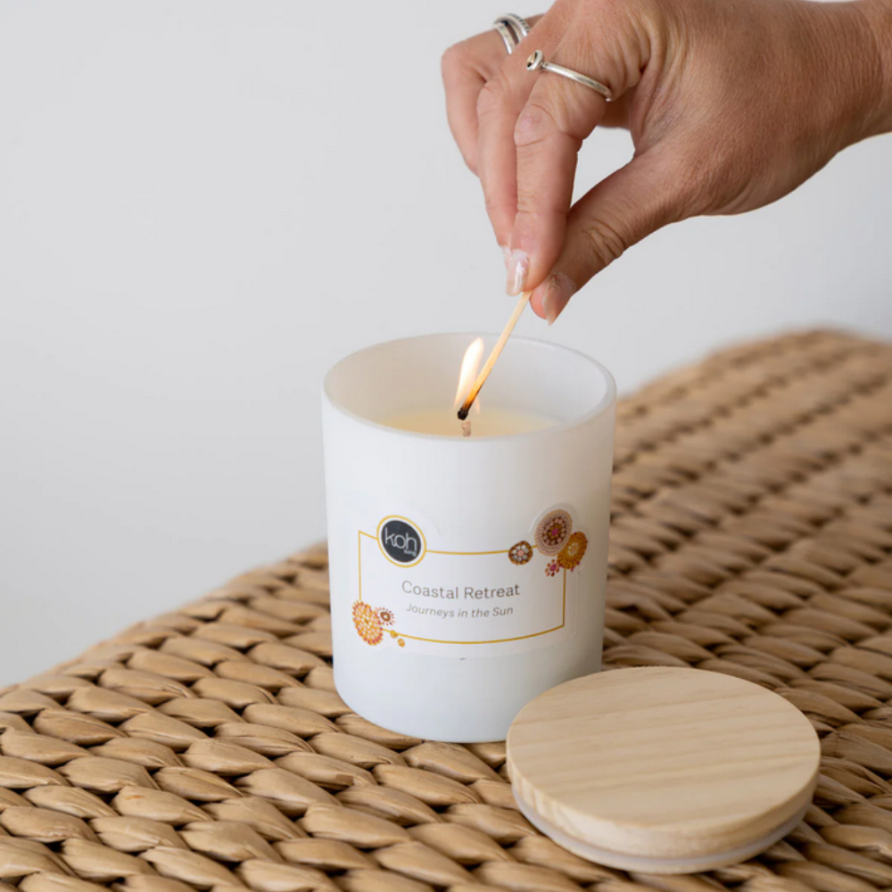 Koh Living Candle Jar Coastal Retreat Lifestyle | Merchants Homewares