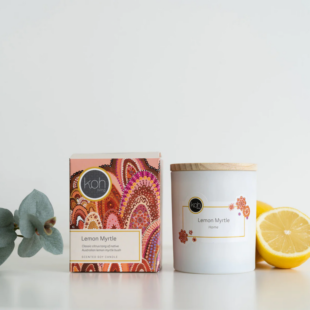 Koh Living Candle Jar Lemon Myrtle Lifestyle | Merchants Homewares