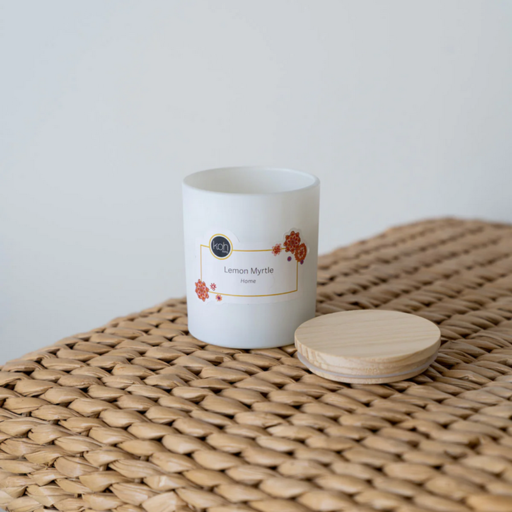 Koh Living Candle Jar Lemon Myrtle Lifestyle | Merchants Homewares