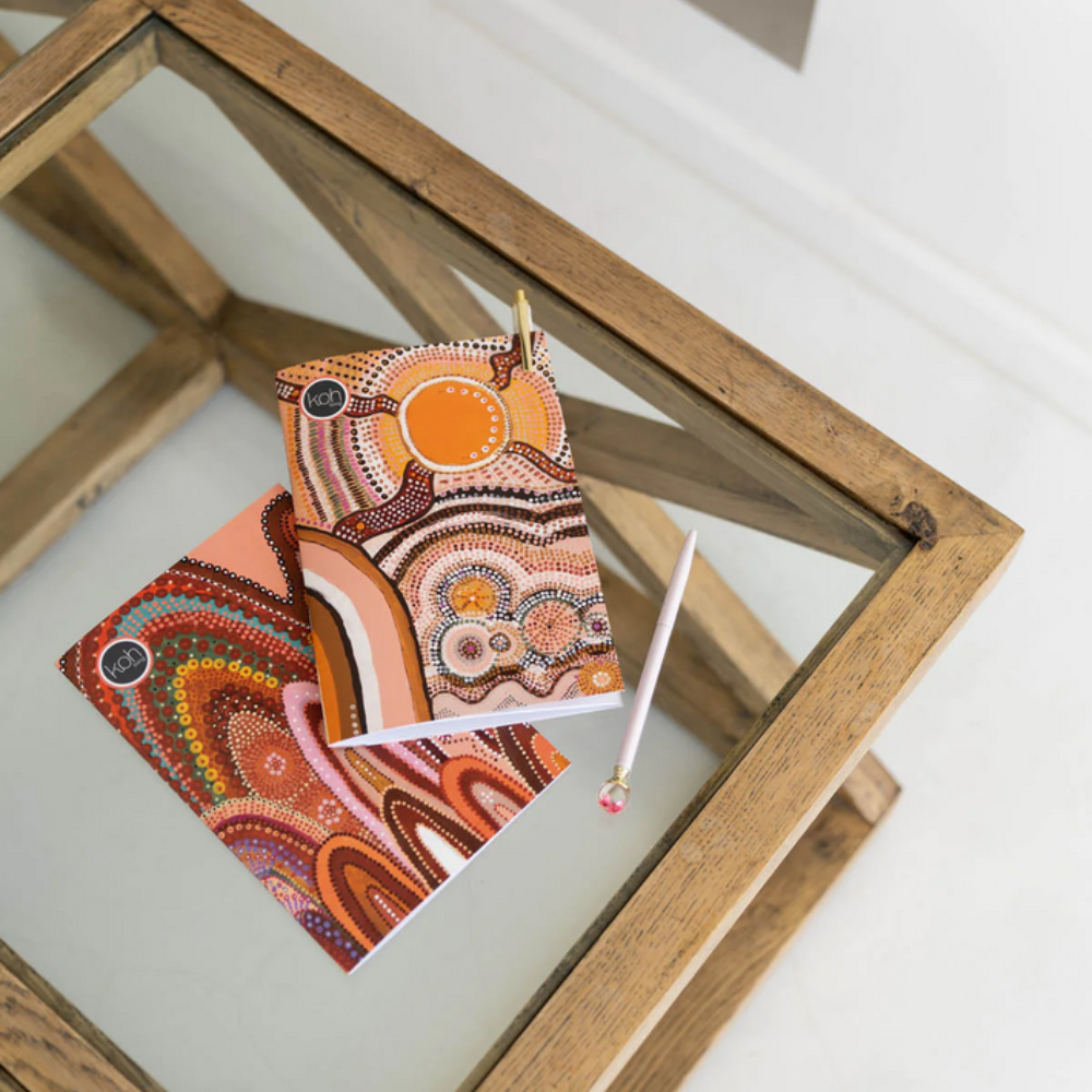 Koh Living Notebook 2 Pack Aboriginal Beautiful Journey Lifestyle | Merchants Homewares