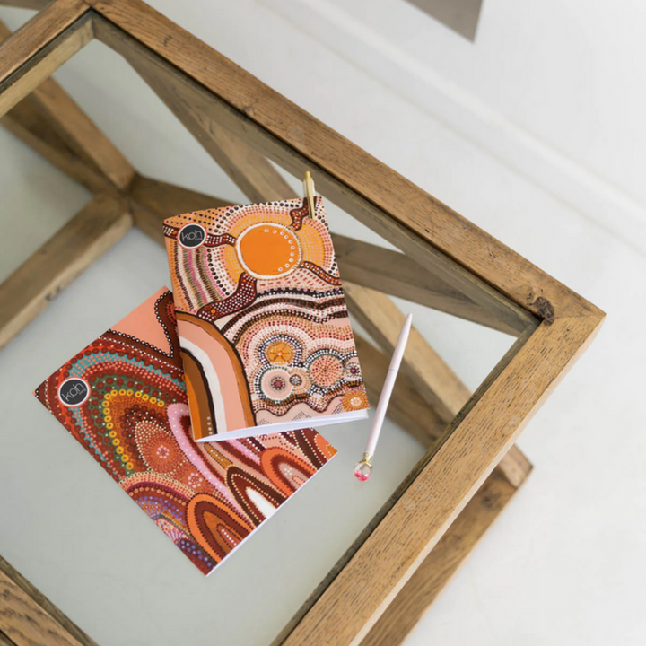 Koh Living Notebook 2 Pack Aboriginal Beautiful Journey Lifestyle | Merchants Homewares