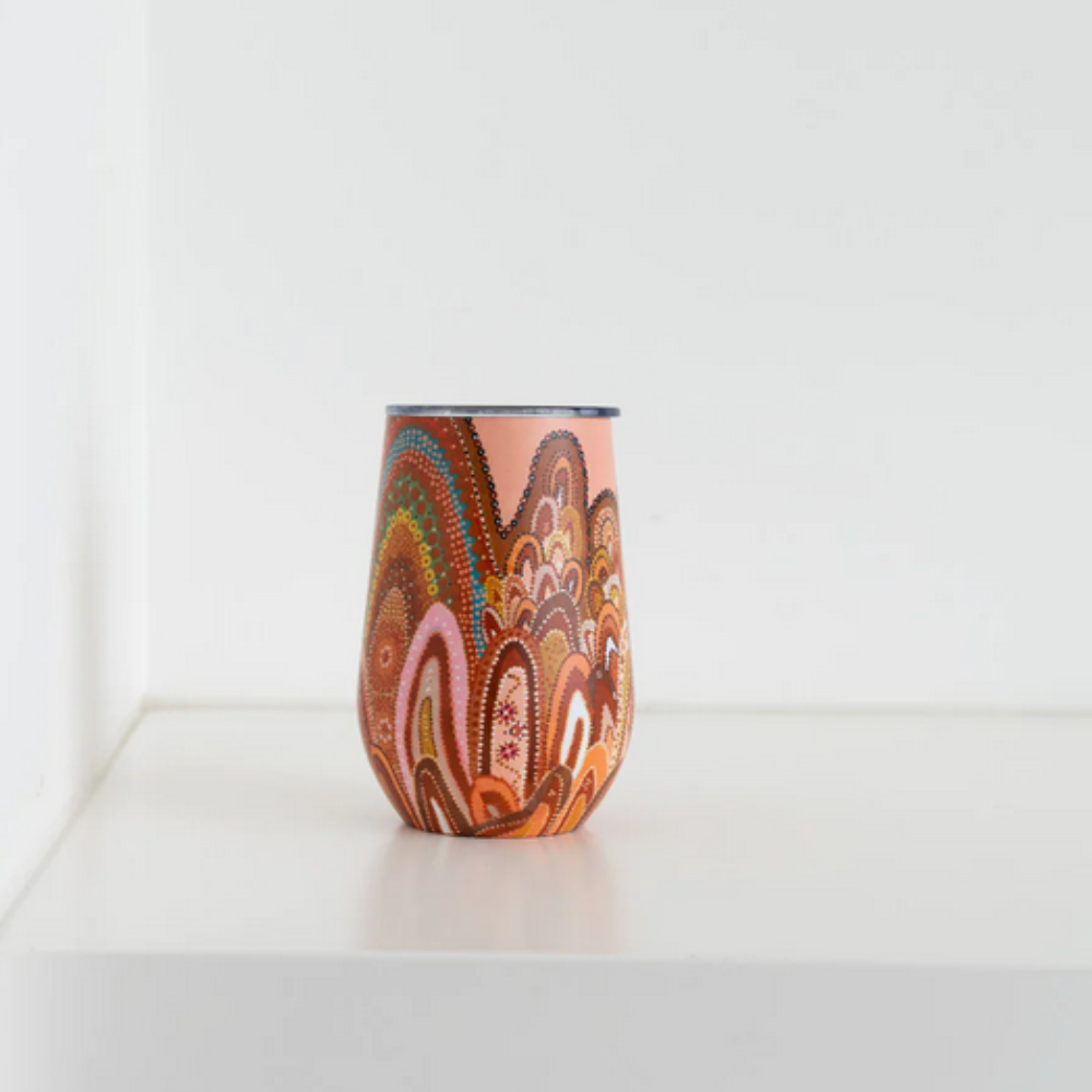 Koh Living Stainless Steel Travel Mug Aboriginal Home Lifestyle | Merchants Homewares