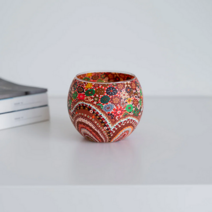 Koh Living Tealight Holder Aboriginal Together Again Lifestyle | Merchants Homewares