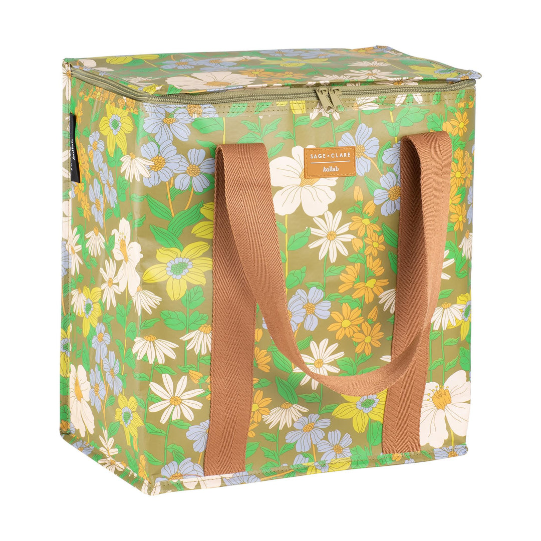 Kollab Cooler Bag Sage x Clare & Kollab Floria | Merchants Homewares