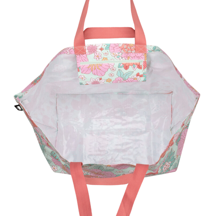 Kollab Beach Bag Vintage Dreams Open | Merchants Homewares