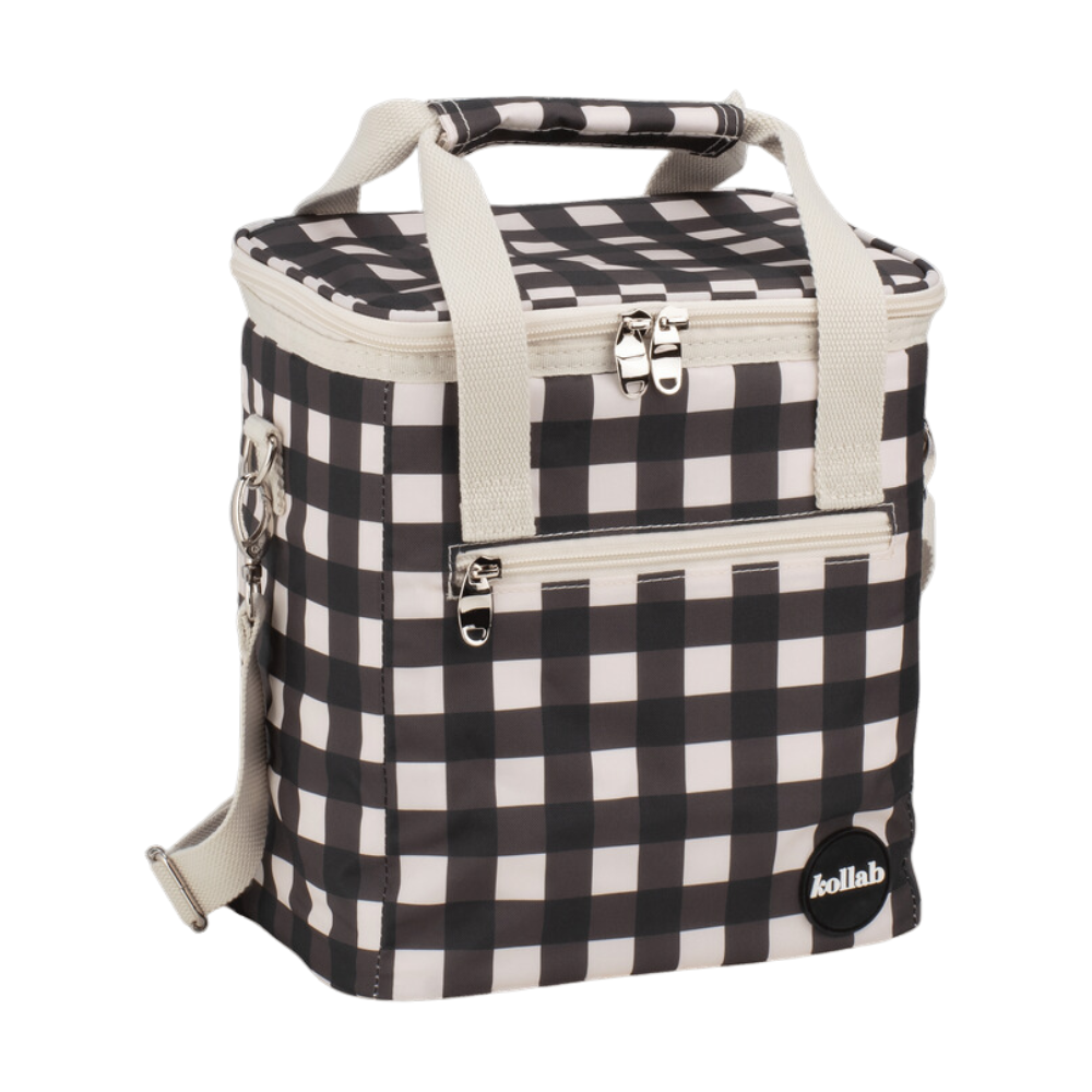 Kollab Holiday Mini Cooler Black Check | Merchants Homewares
