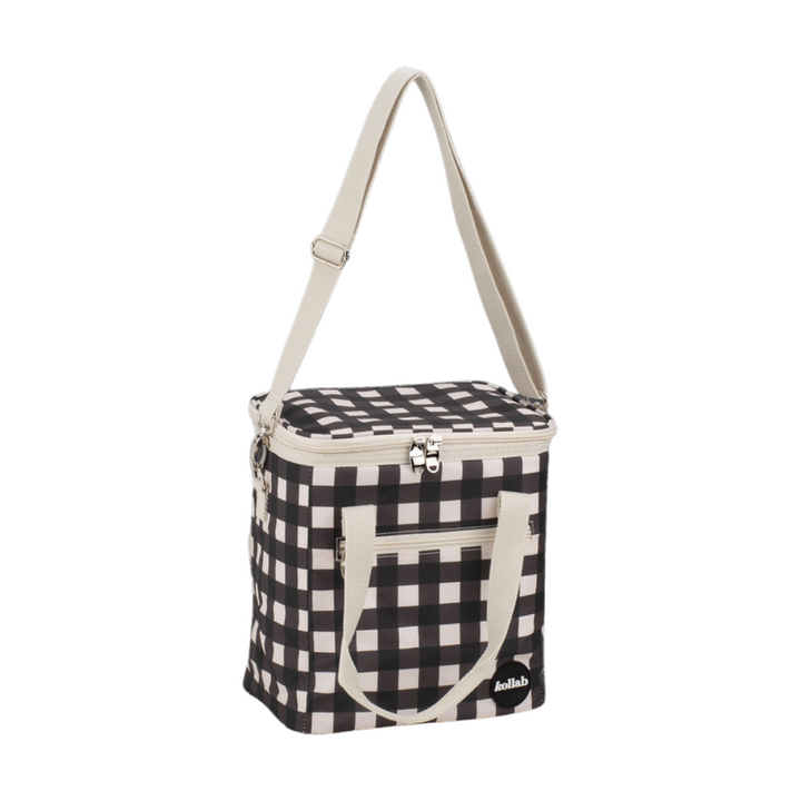 Kollab Holiday Mini Cooler Black Check | Merchants Homewares