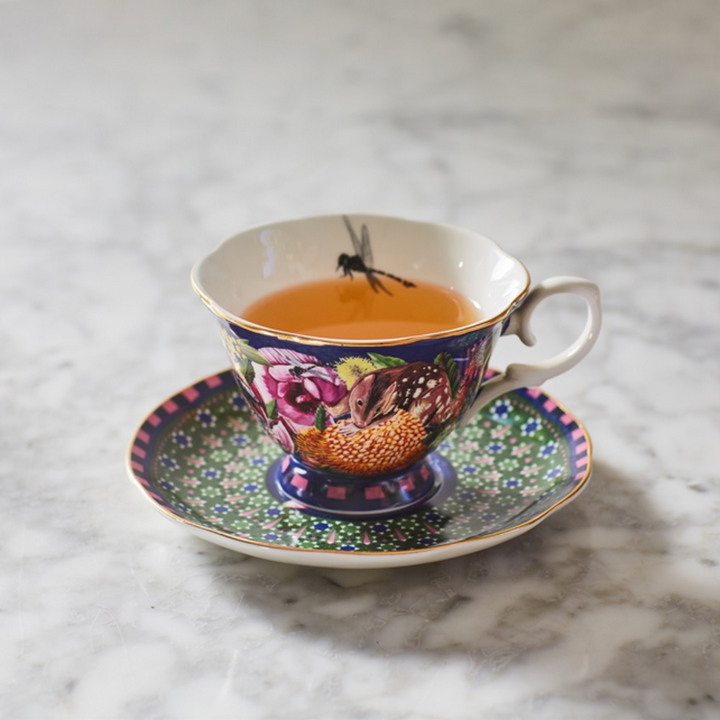 LaLa Land Good Evening Teacup And Saucer Lifestyle Cup Of Tea | Merchants Homewares