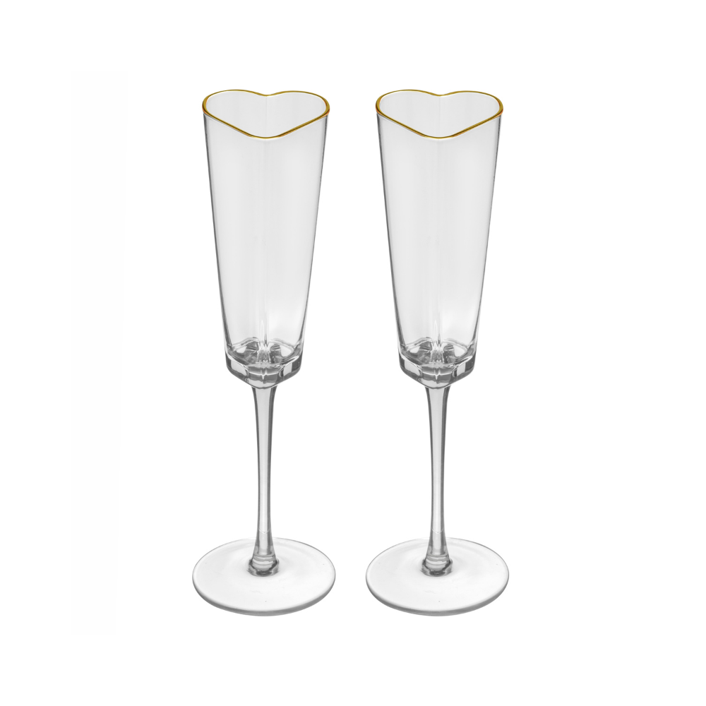 Ladelle Amour 2pk Champagne Glass Clear | Merchants Homewares