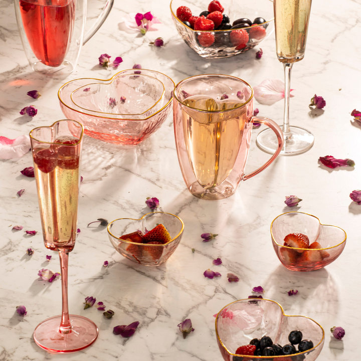 Ladelle Amour Assorted 2pk Bowl Pink Lifestyle | Merchants Homewares