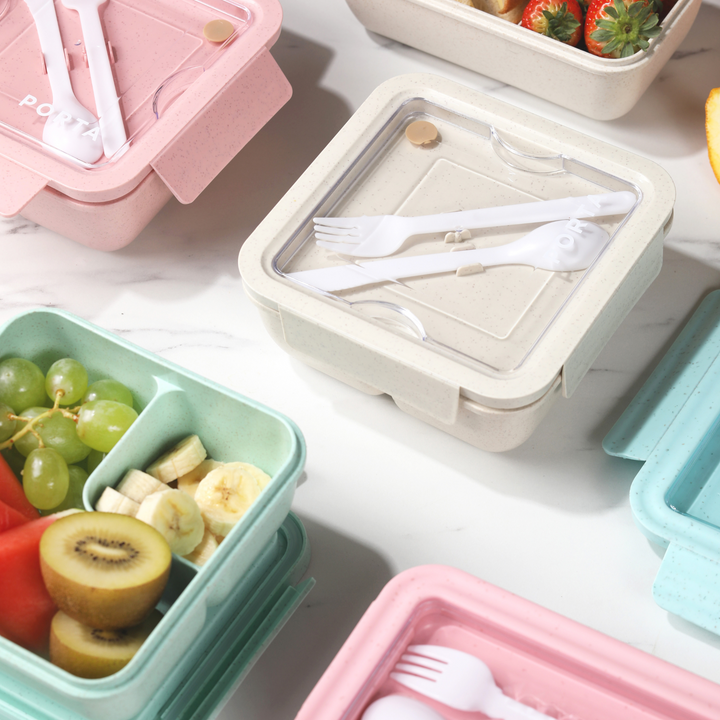 Ladelle Porta Poppy Large Bento Box Blue Lifestyle | Merchants Homewares