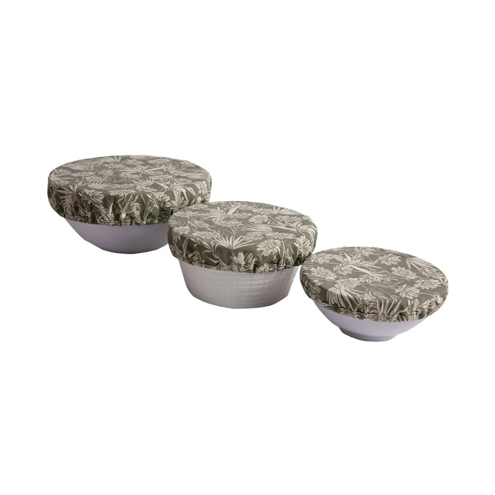 Ladelle Stretch Bowl Cover Sanctuary Floral Sage | Merchants Homewares