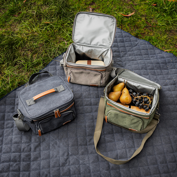 Ladelle Tempa Kayce Navy Insulated Cooler Bag Lifestyle | Merchants Homewares