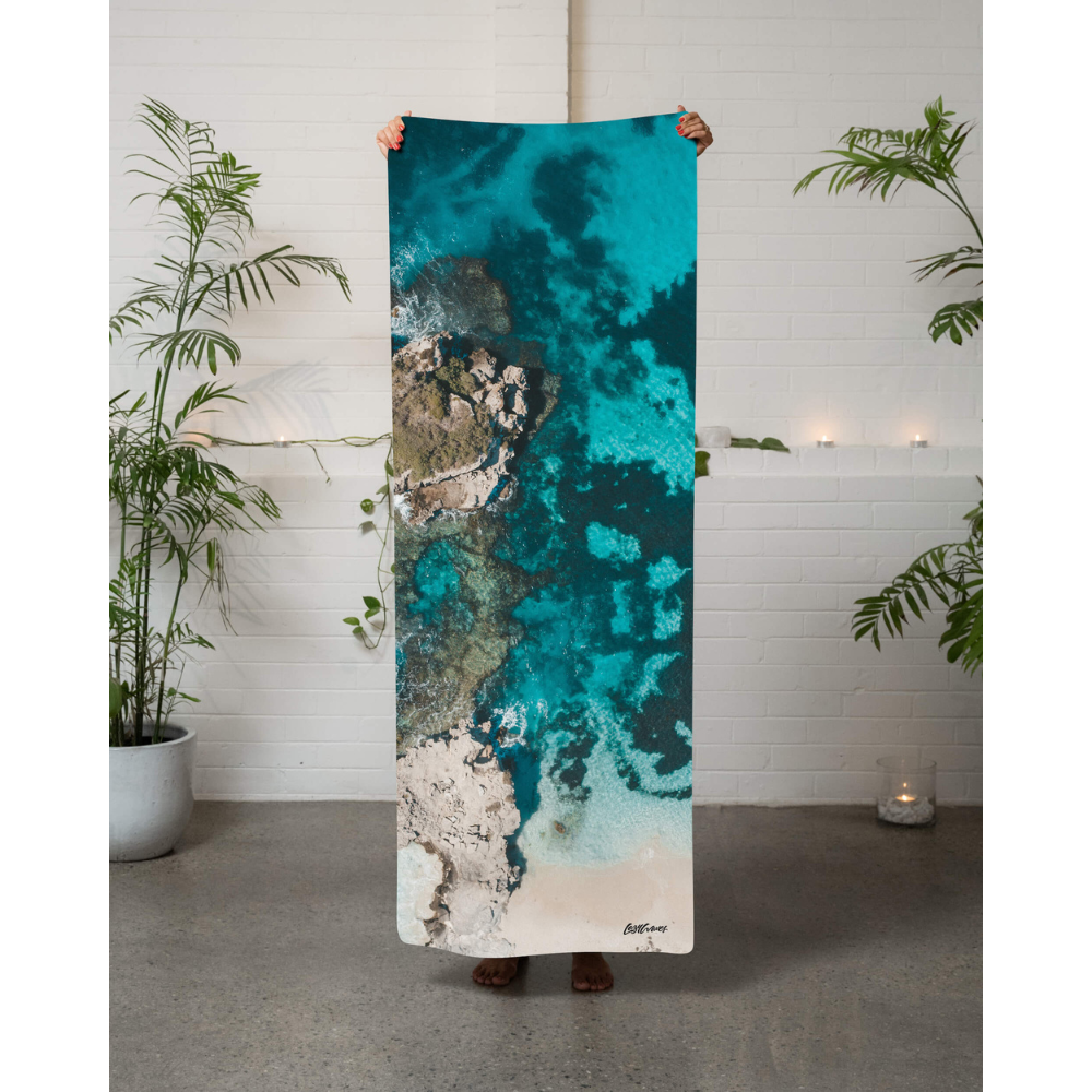 Lazy Waves Yoga Mat Rottnest Parakeet Bay | Merchants Homewares