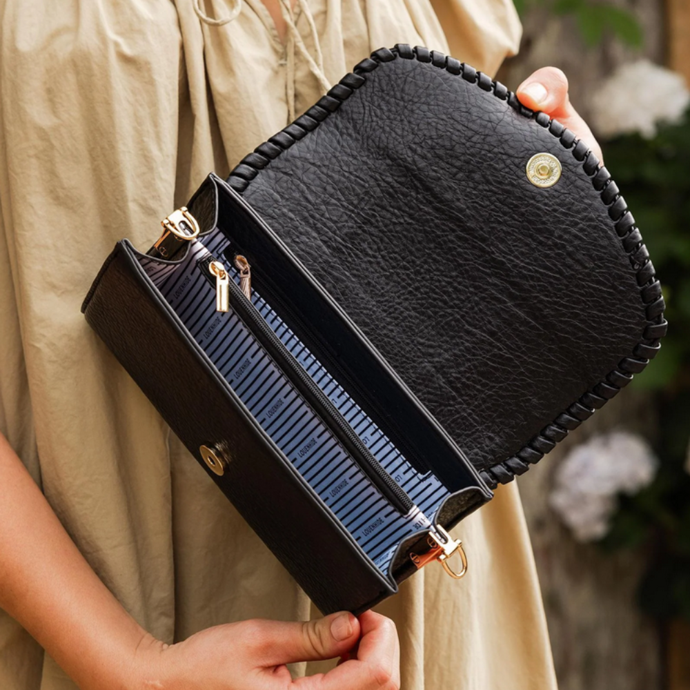 Louenhide Harlow Crossbody Bag Black Lifestyle | Merchants Homewares