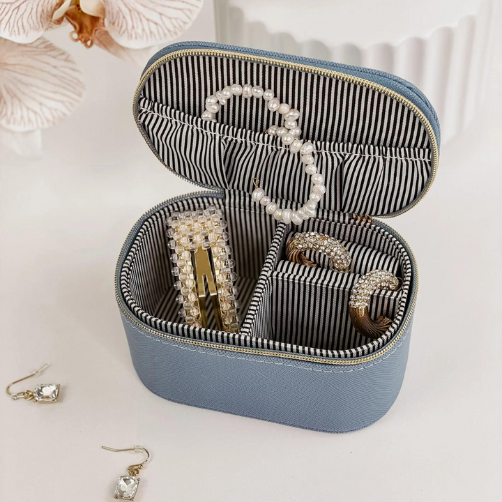Louenhide Olive Jewellery Box Cloudy Blue | Merchants Homewares