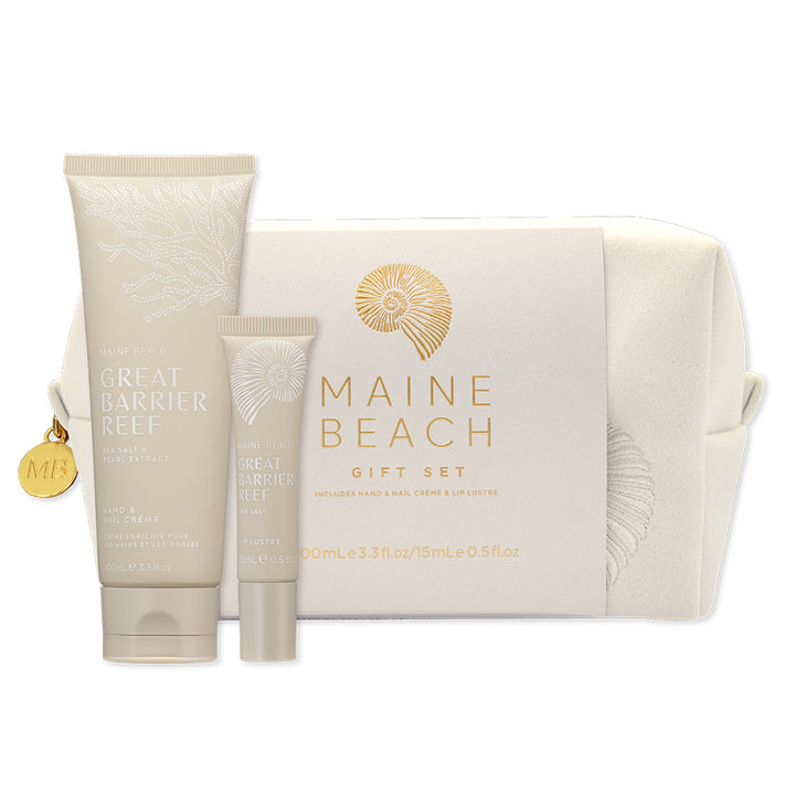 Maine Beach Great Barrier Reef Vanity Bag Gift Set | Merchants Homewares